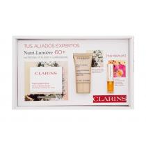 Clarins Nutri-Lumiére Gift Set 60+ 50Ml Daily Facial Cream Nutri-Lumiére 50 Ml + Night Facial Cream Nutri-Lumiére 15 Ml + Lip Comfort Oil 1,4 Ml Für Frauen  Night Skin Cream(Day Cream)  