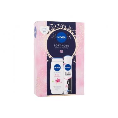 Nivea Soft Rose   Antiperspirant Invisible Black & White Clear 150 Ml + Shower Gel Rose & Almond Oil 250 Ml Shower Gel Wm00000101 150Ml W (Antiperspirant)