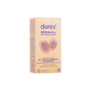 Durex Sensual 10Pc Extra Lube   (Condoms) Für Männer  