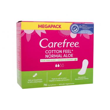 Carefree Cotton Feel      76Pc Für Frauen (Pantyliner) Normal Aloe Vera