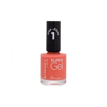 Rimmel London Super Gel Step1 12Ml  Für Frauen  (Nail Polish)  047 Spiced Coral