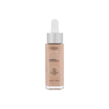 L'Oréal Paris True Match Nude  30Ml 3-4 Light-Medium  Plumping Tinted Serum Für Frauen (Makeup)