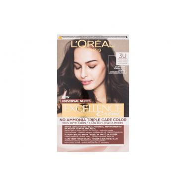 L'Oréal Paris Excellence Creme Triple Protection  48Ml 3U Dark Brown   Für Frauen (Hair Color)