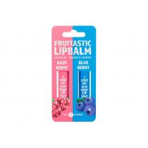 2K Fruitastic  Lip Balm 4,2 G + Lip Balm 4,2 G Blueberry 4,2G Raspberry   Für Frauen (Lip Balm)