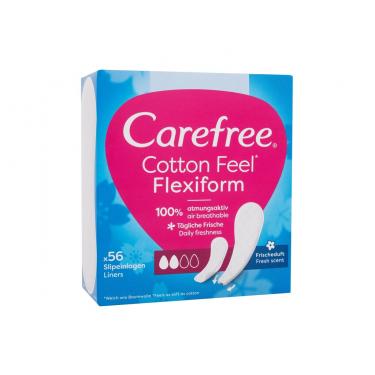 Carefree Cotton Feel      56Pc Für Frauen (Pantyliner) Flexiform Fresh Scent