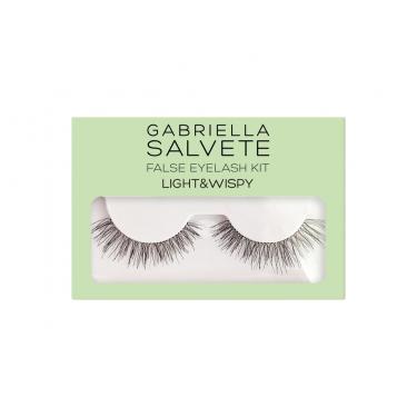 Gabriella Salvete False Eyelash Kit Light & Wispy 1Pc  Für Frauen  (False Eyelashes)  