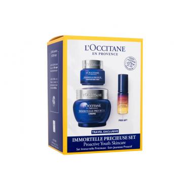 Loccitane Immortelle Précieuse Dynamic Youth Set 50Ml Immortelle Precieuse Day Cream 50 Ml +  Immortelle Precieuse Eye Contour 15 Ml + Immortelle Reset Overnight Reset Oil-In-Serum 5 Ml Für Frauen  Skin Serum(Day Cream)  