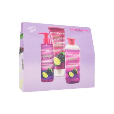 Dermacol Aroma Ritual Grape & Lime Bubble Bath 500 Ml + Shower Gel 250 Ml + Liquid Soap 250 Ml 500Ml    Für Frauen (Bath Foam)