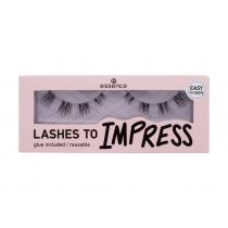 Essence Lashes To Impress      1Pc Für Frauen (False Eyelashes) 08 Pre-Cut Lashes