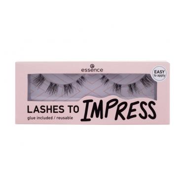 Essence Lashes To Impress      1Pc Für Frauen (False Eyelashes) 08 Pre-Cut Lashes