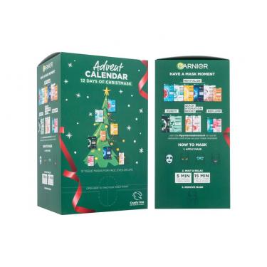 Garnier Advent Calendar 12 Days Of Christmask Face Mask 12 Pcs 1Pc    Für Frauen (Face Mask)