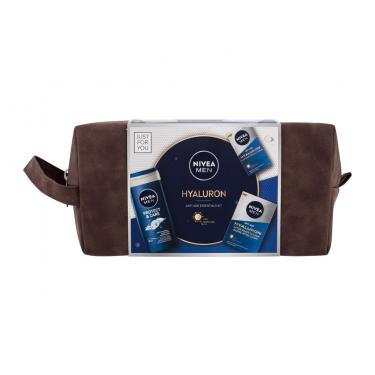 Nivea Men Hyaluron Anti-Age Essentials Kit Aftershave Balm Men Hyaluron 100 Ml + Daily Facial Cream Men Hyaluron 50 Ml + Shower Gel Protect & Care 250 Ml + Cosmetic Bag 100Ml    Für Mann (Aftershave Balm)