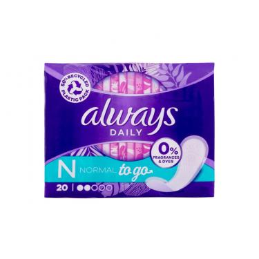 Always Daily  To Go    20Pc Für Frauen (Pantyliner) Normal