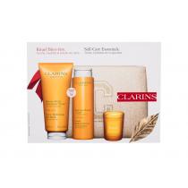 Clarins Aroma   Tonic Hydrating Oil-Balm 200 Ml + Tonic Bath & Shower Concentrate 200 Ml + Candle 35 G + Cosmetic Bag Cosmetic Bag 2620000101 200Ml W (Body Balm) Self-Care Essentials