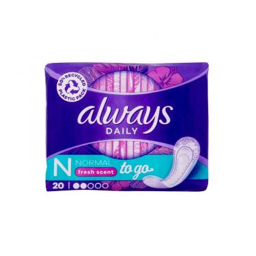 Always Daily Fresh  To Go    20Pc Für Frauen (Pantyliner) Normal Fresh Scent