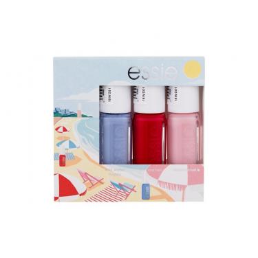 Essie Summer Mini Trio Seaside Dinner 5Ml Nail Polish 374 Salt Water Happy 5 Ml + Nail Polish 5 Ml 63 Too Too Hot + Nail Polish 5 Ml 13 Mademoiselle Für Frauen  Nail Polish(Nail Polish)  