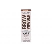 Makeup Revolution London Brow Powder Stamp & Stencil  0,65G Ash Brown   Für Frauen (Eyebrow Powder)