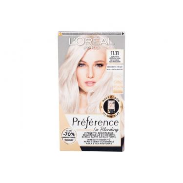 Loreal Paris Préférence Le Blonding 1Pc  Für Frauen  (Hair Color)  11.11 Ultra Light Cold Crystal Blonde