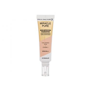 Max Factor Miracle Pure Skin-Improving Foundation  30Ml 30 Porcelain  Spf30 Für Frauen (Makeup)