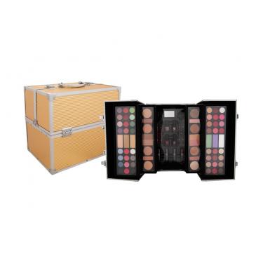2K Super Model Beauty Train Case  Gold    122,6g(Makeup Palette) für Frauen