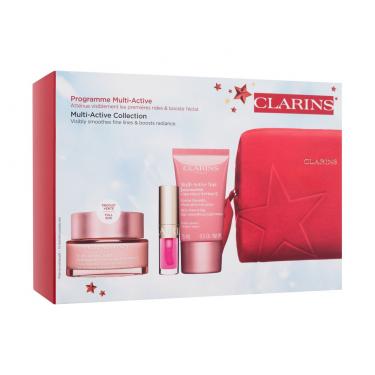 Clarins Multi-Active   Multi-Active Day Cream 50 Ml+ Multi-Active Nuit Cream 15 Ml + Lip Comfort Oil 1,4 Ml 04 Pitaya + Double Serum 0,9 Ml + Cosmetic Bag Lip Oil 1680000101 50Ml W (Day Cream) Collection