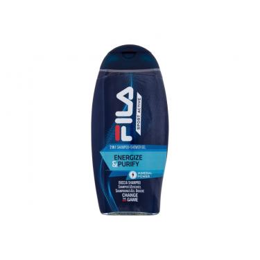 Fila Sport Active      250Ml Für Männer (Shower Gel) Energize & Purify 2In1 Shampoo + Shower Gel