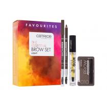 Catrice The Essential Brow Set 1,6G Eye Brow Stylist 1,6 G 020 Date With Ash-Ton + Brow Powder Waterproof 4 G 010 Ash Blond + Super Glue Brow Styling Gel 4 Ml 010 Ultra Hold Für Frauen  Eyebrow Powder(Eyebrow Pencil)  Light