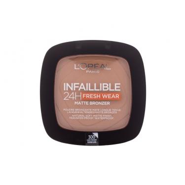 L'Oréal Paris Infaillible 24H Fresh Wear Matte Bronzer  9G 300 Light Medium   Für Frauen (Bronzer)