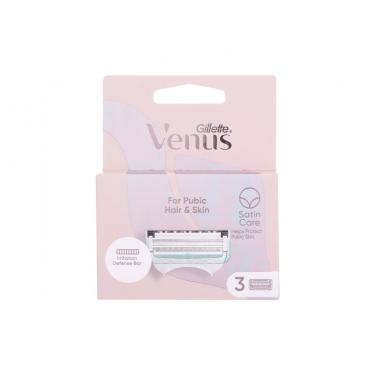 Gillette Venus      3Pc Für Frauen (Replacement Blade) Satin Care For Pubic Hair & Skin