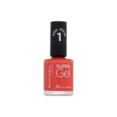 Rimmel London Super Gel Step1 12Ml  Für Frauen  (Nail Polish)  097 Party Till Sunset