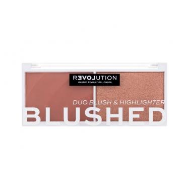 Revolution Relove Colour Play Blushed Duo Blush & Highlighter  5,8G Baby   Für Frauen (Konturovací Paletka)