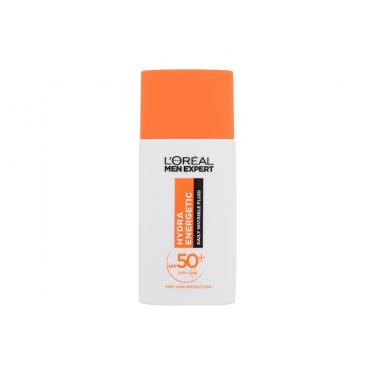 L'Oréal Paris Men Expert Hydra Energetic 50Ml Invisible Anti-Uv Fluid  Spf50+ (Face Sun Care) Für Männer  