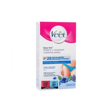 Veet Easy-Gel Wax Strips Bikini  16Pc   Sensitive Skin Für Frauen (Depilatory Product)