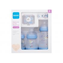 Mam Welcome To The World Set  1Pc Baby Bottle Anti-Colic 160 Ml 2 Pcs + Baby Bottle Anti-Colic 260 Ml + Soother Start + Soother Ribbon K  Soother(Baby Bottle) 0m+ Blue 