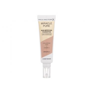 Max Factor Miracle Pure Skin-Improving Foundation 30Ml  Für Frauen  (Makeup) SPF30 82 Deep Bronze