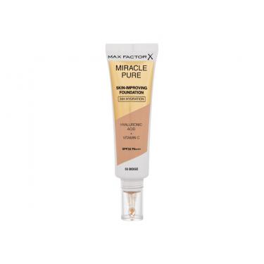 Max Factor Miracle Pure Skin-Improving Foundation  30Ml 55 Beige  Spf30 Für Frauen (Makeup)