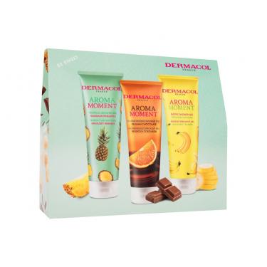 Dermacol Aroma Moment   Shower Gel Hawaiian Pineapple 250 Ml + Shower Gel Belgian Chocolate 250 Ml + Shower Gel Bahamas Banana 250 Ml Shower Gel Wm00000101 250Ml U (Shower Gel) Be Sweet