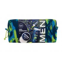 Nivea Men   Men Creme 150 Ml + Antiperspirant Men Deep Sport 50 Ml + Shower Gel Men Energy 250 Ml + Lipbalm Labello Men Active 4,8 G + Cosmetic Bag Cosmetic Bag 2620000101 150Ml M (Day Cream) Feel Energized