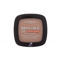 L'Oréal Paris Infaillible 24H Fresh Wear Matte Bronzer  9G 250 Light   Für Frauen (Bronzer)