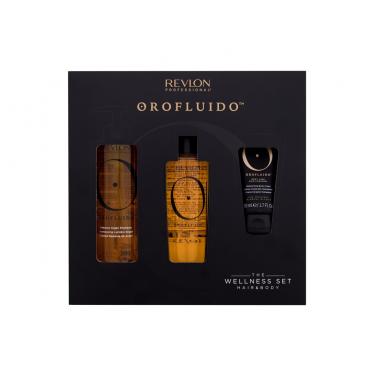 Revlon Professional Orofluido The Wellness Set 100Ml Orofluido Elixir Hair Oil 100 Ml + Orofluido Shampoo 240 Ml + Orofluido Moisturizing Body Cream 50 Ml Für Frauen  Shampoo(Hair Oils And Serum)  