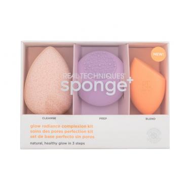 Real Techniques Glow Radiance Complexion Kit  Miracle Cleanse Sponge + Miracle Skincare Sponge + Miracle Complexion Sponge 1Pc    Für Frauen (Applicator)