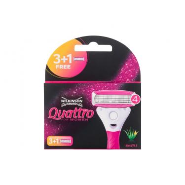 Wilkinson Sword Quattro For Women   4Pc    Für Frauen (Replacement Blade)