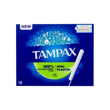 Tampax Non-Plastic      18Pc Für Frauen (Tampon) Super