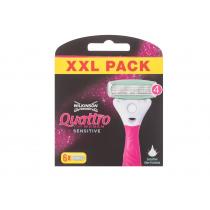 Wilkinson Sword Quattro For Women Sensitive  6Pc    Für Frauen (Replacement Blade)